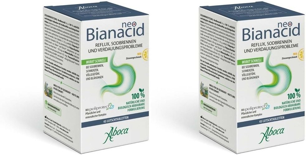 NEO Bianacid Lutschtabletten Zitronengeschmack 2x 2x45 St