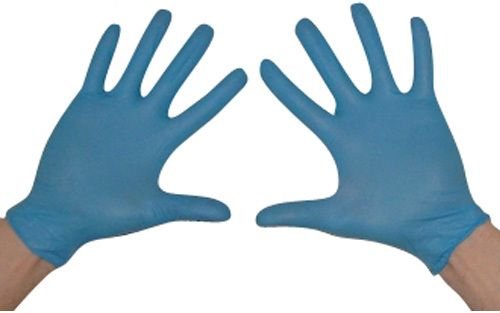 Handschuhe Einmal Nitril XL blau