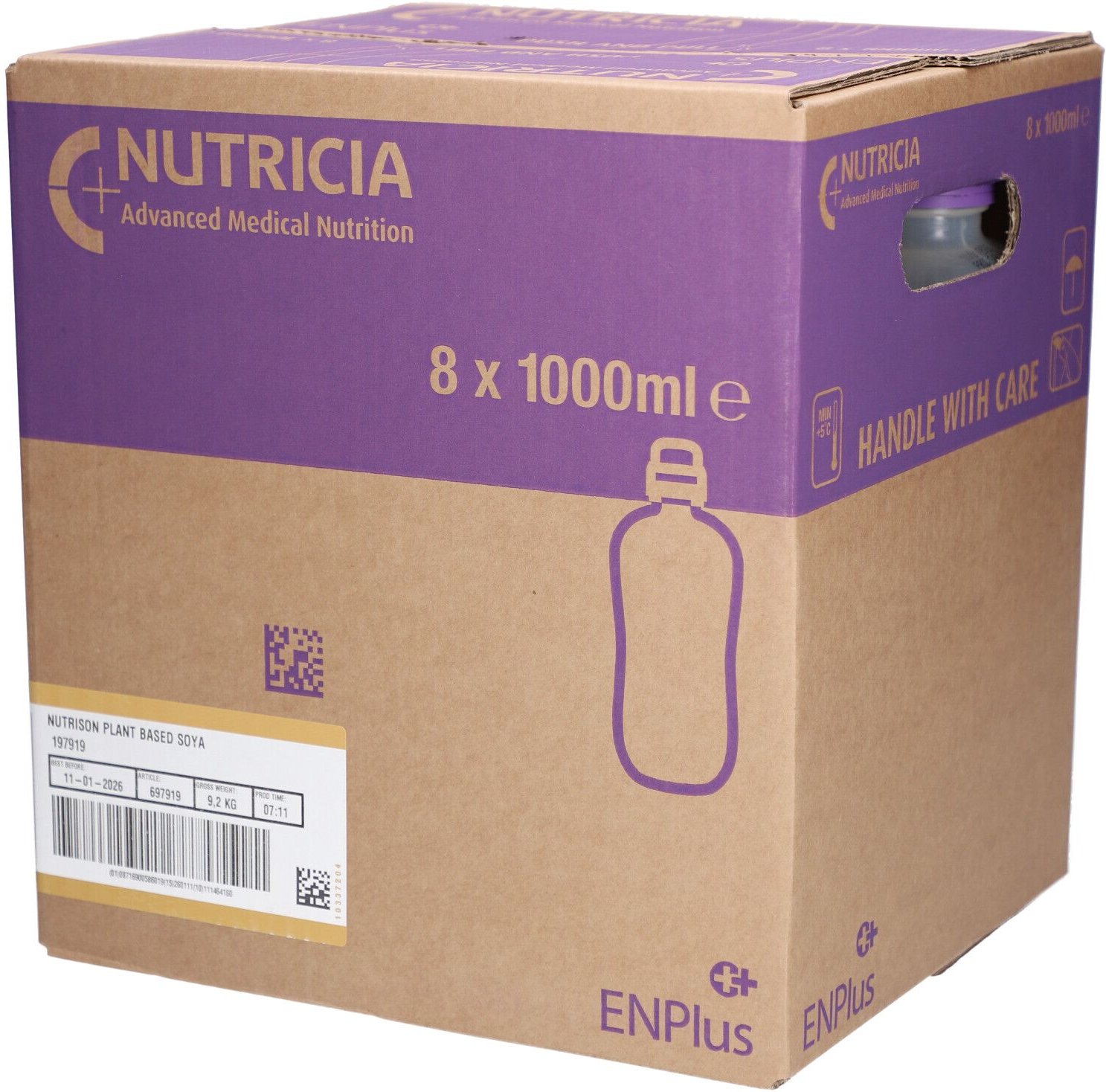 Nutrison Soya PlantBased SmartPack 8x1000 ml Flüssigkeit