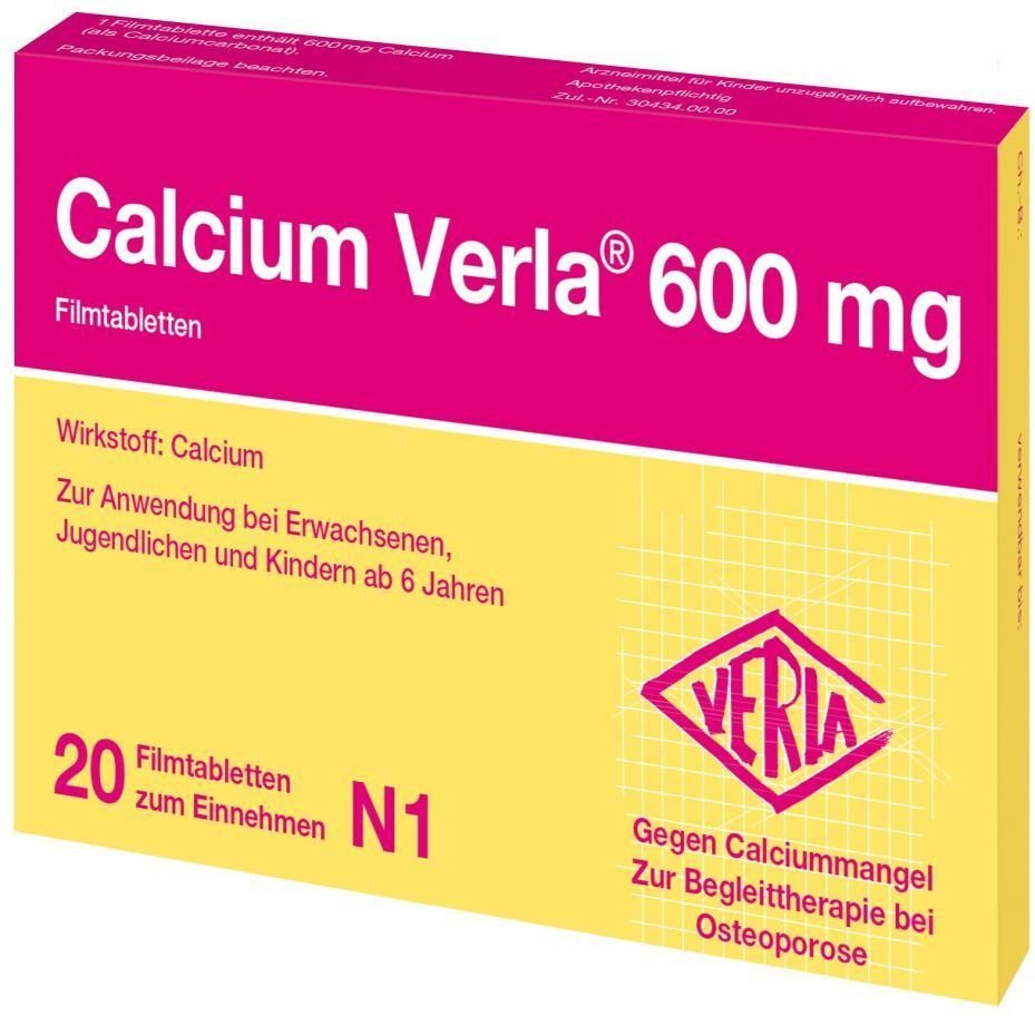 Calcium Verla 600 mg Filmtabletten