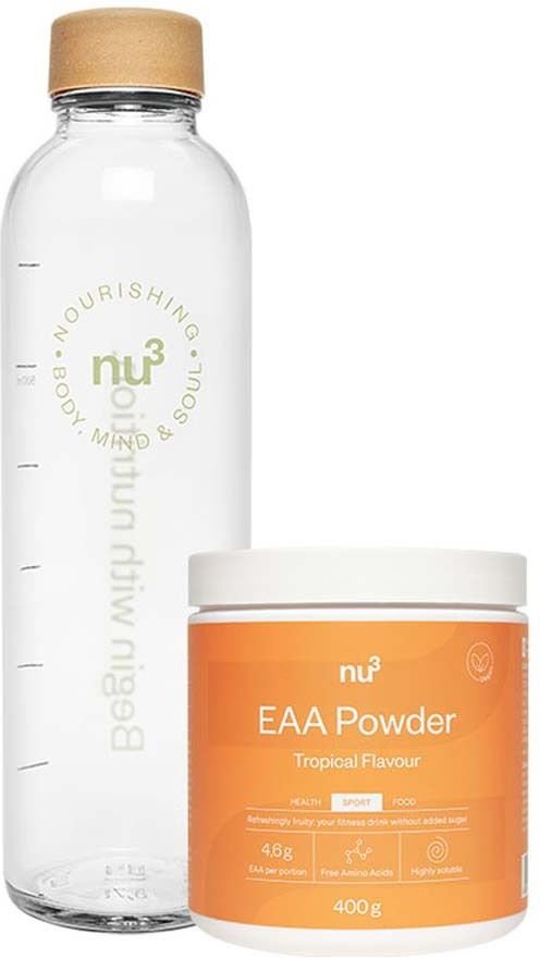 nu3 Water Bottle + EAA 1 St Pulver