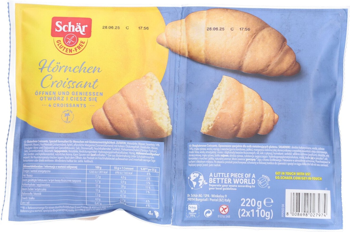 Schär Croissant glutenfrei 220 g