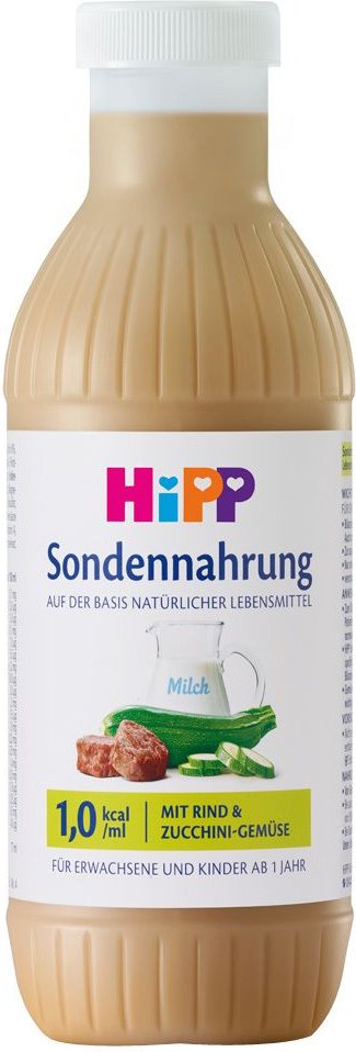 Hipp Sondennahrung Rind & Zucchini-Gemüse Kunst.Fl 12x500 ml Flaschen