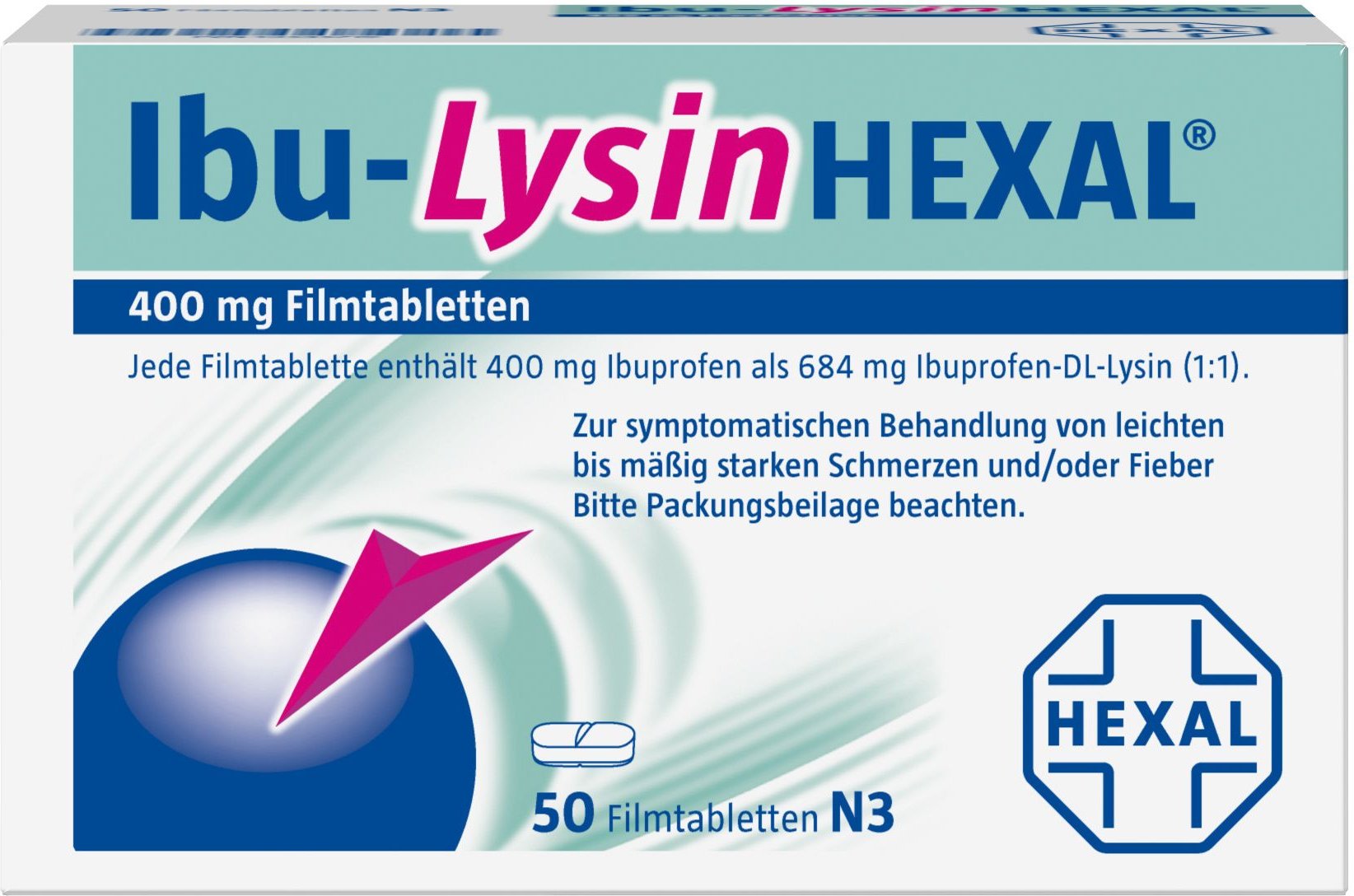 Ibu-Lysinhexal Filmtabletten 50 St