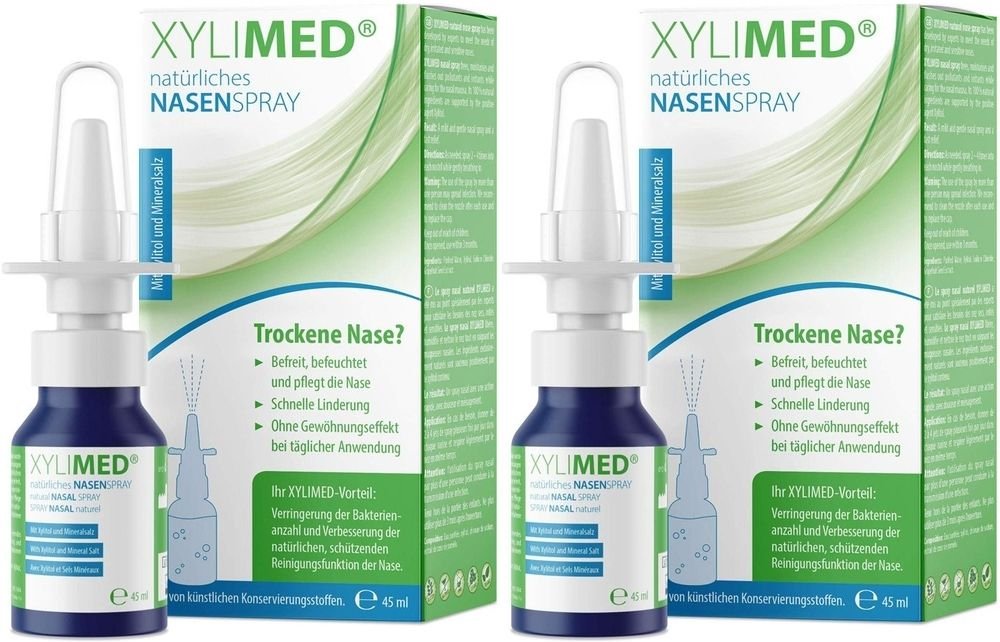 Miradent Xylimed natürliches Nasenspray 2x 2x45 ml