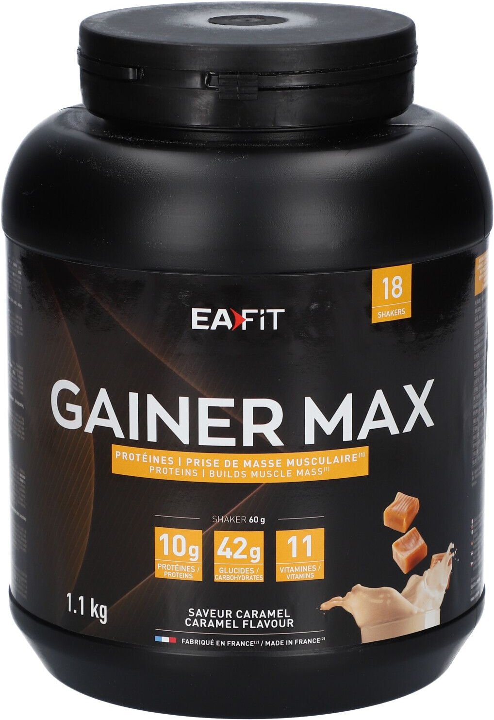Thumbnail - Ea-Fit Gainer MAX Caramel 1,1Kg 1100 g Pulver zur Herstellung einer Lösung zum Einnehmen
