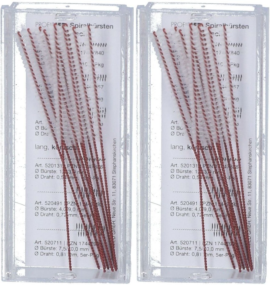 PM Spiralbuerste ZYL 3MM x2 2x10 St Zahnbürste