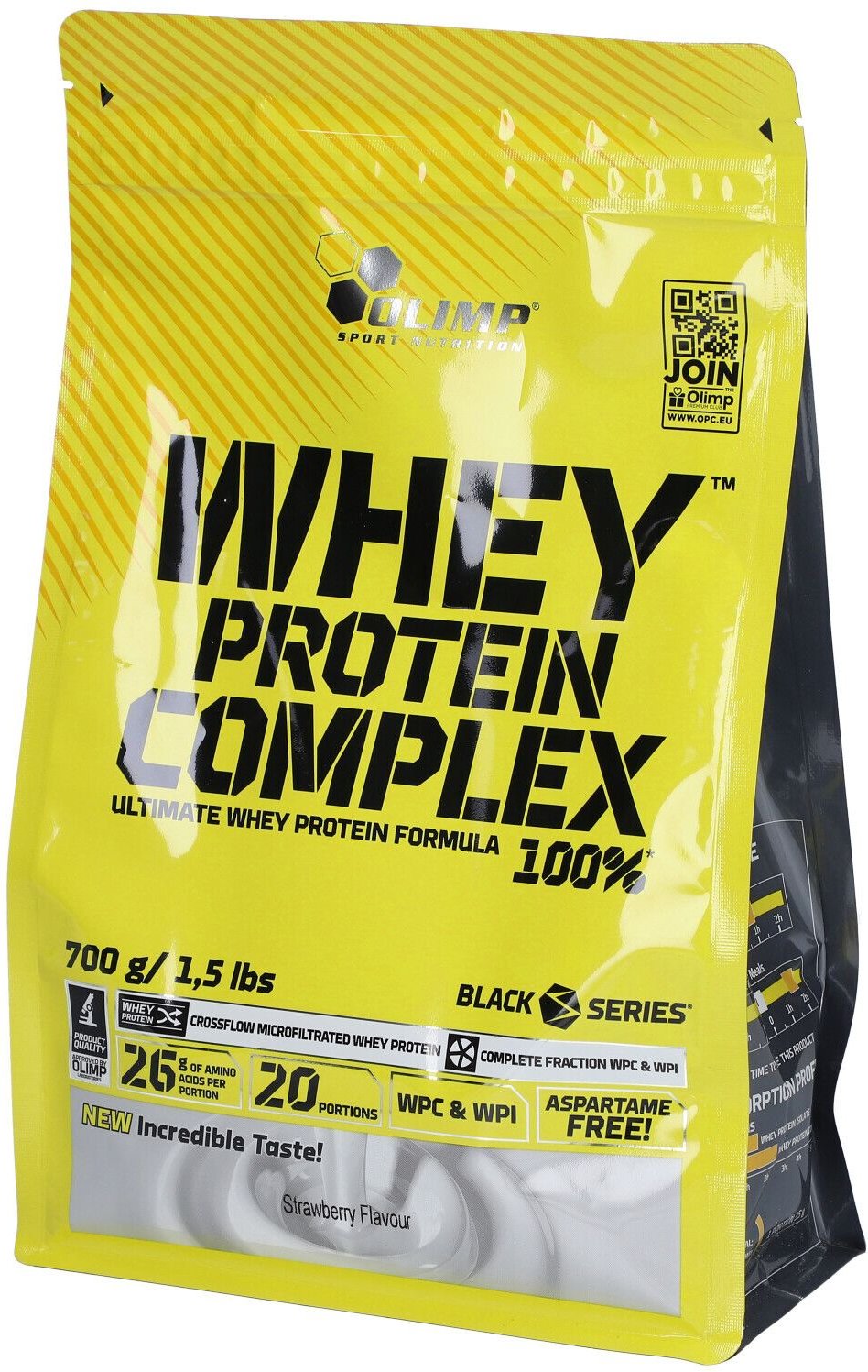 Whey Protein Complex 100% strawberry 700 g Beutel