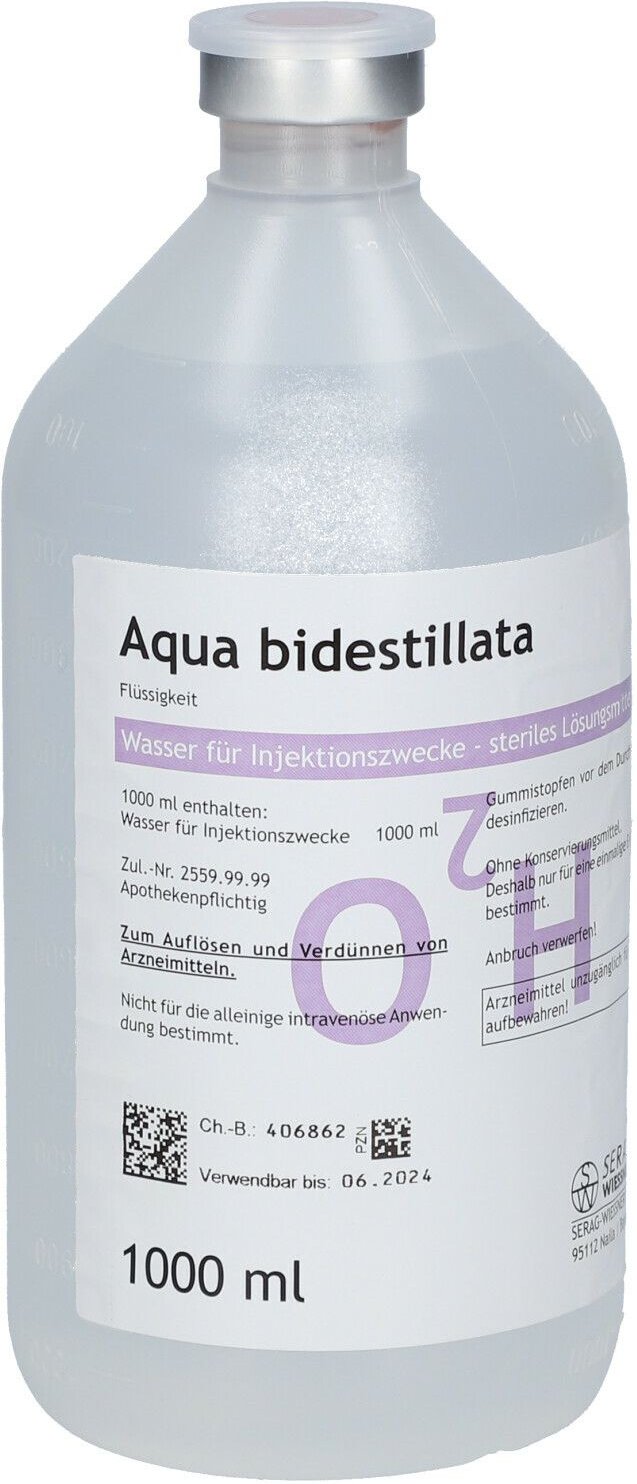 Aqua Bidest Plastik 1000 ml Infusionslösung