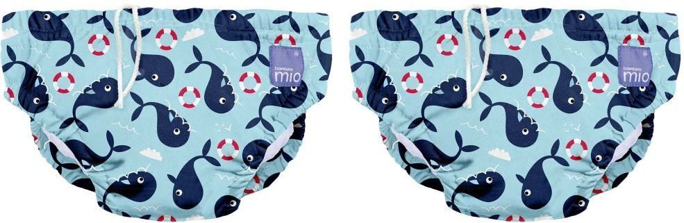 Thumbnail - Bambino Mio, Wiederverwendbare Schwimmwindel, Walfisch, L (1-2 Jahre) x2 2x1 St Windeln