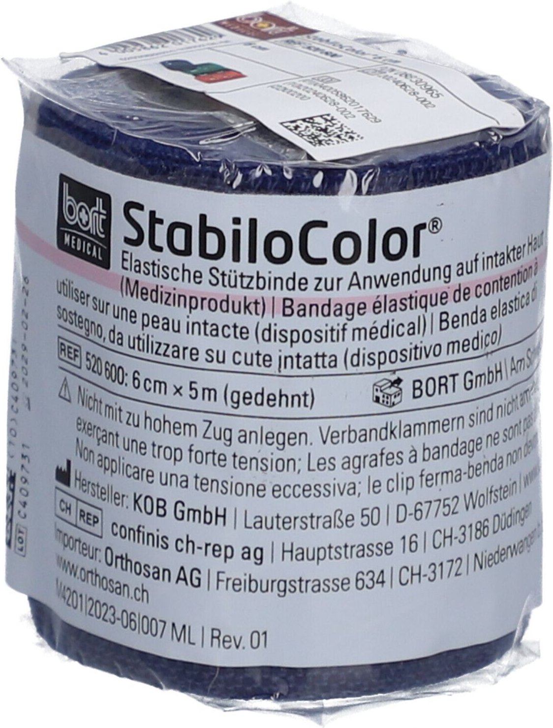 Bort StabiloColor Binde 6 cm blau 1 St Binden