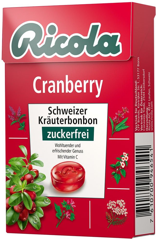 Ricola o.Z.Box Cranberry Bonbons 50 g