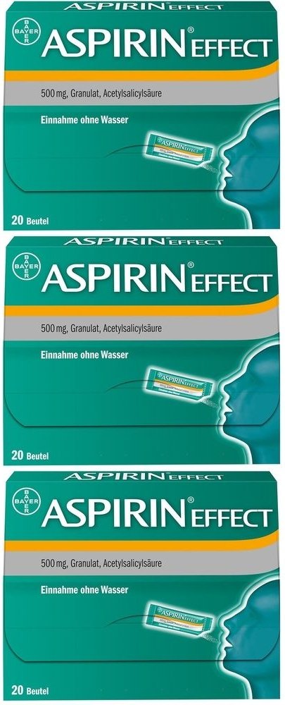 Aspirin Effect Granulat 3x 3x20 St