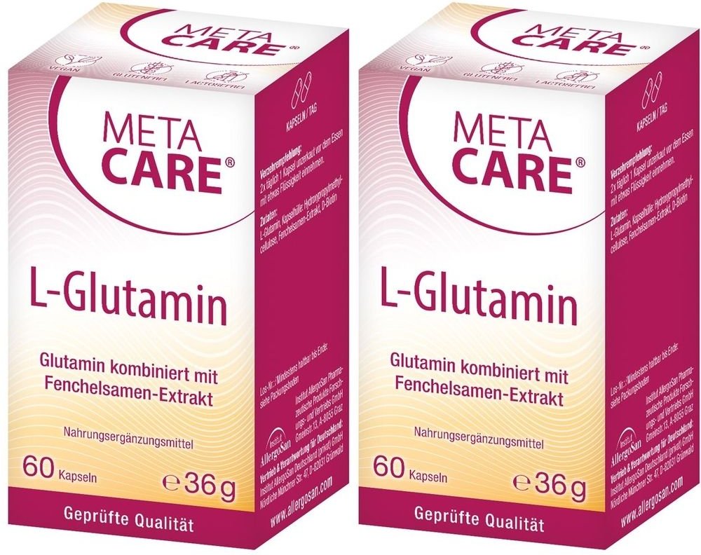 Meta Care L-Glutamin x2 2x60 St Kapseln