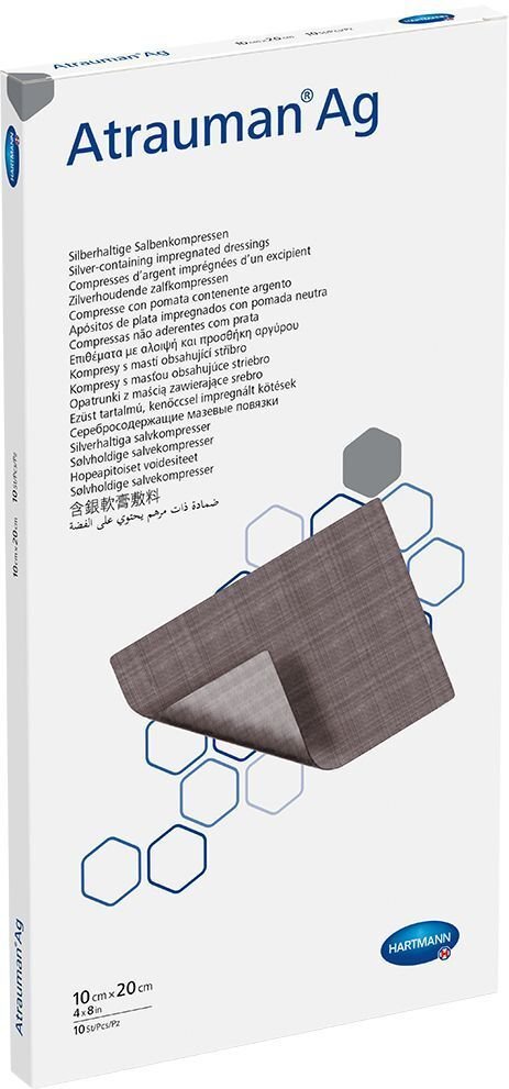 Atrauman Ag 10x20 cm steril Kompressen