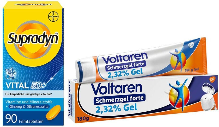 Voltaren Forte 180g + Supradyn Vital 50+ 90 Filmtab. 1 St Set