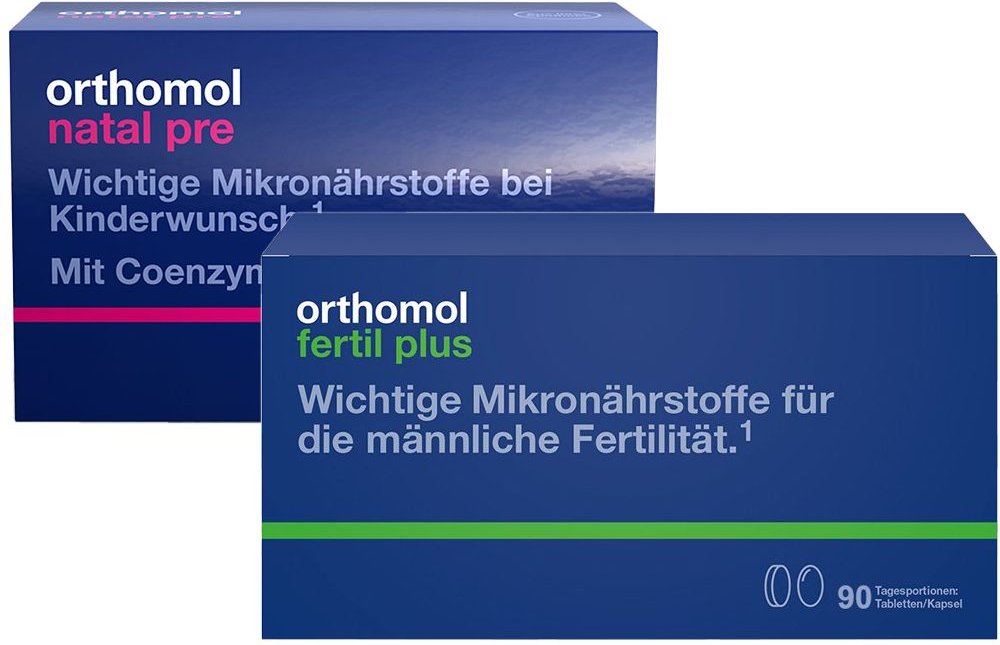Orthomol Natal pre + Fertil plus - Bei Kinderwunsch für Sie & Ihn 90 Kapseln 2x90 St