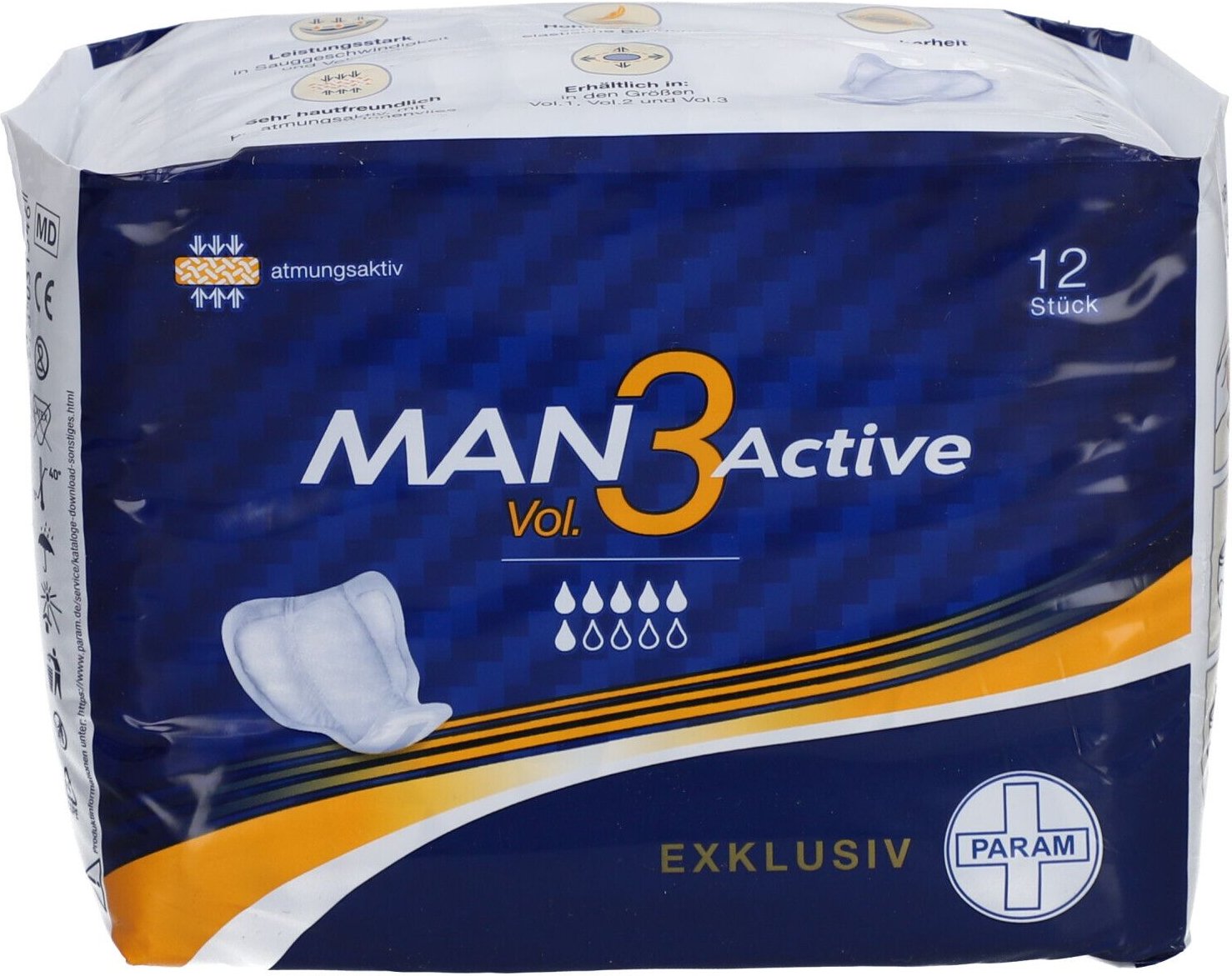 Param Man Active Exklusiv Vol.3 Vorlage 12 St Einlagen