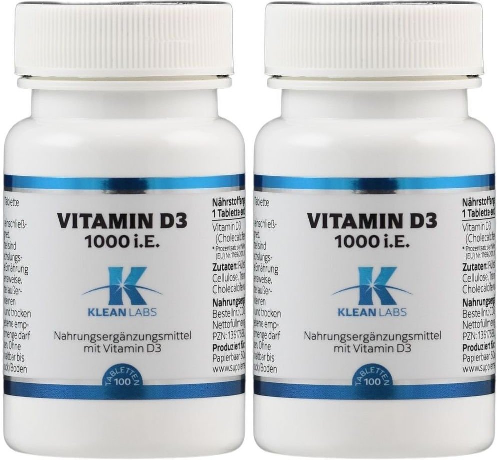 Vitamin D 1000 I.e. Klean Labs Tabletten 2x 2x100 St