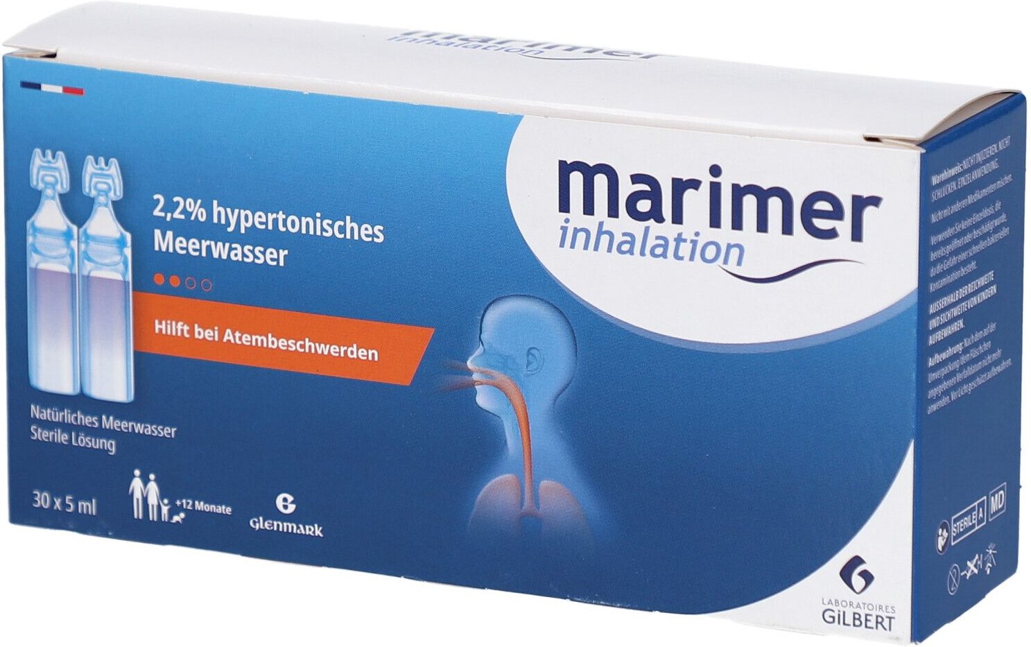 Marimer Inhalation Meerwasser hyperton.2,2% Inh.L. 30x5 ml Inhalationslösung