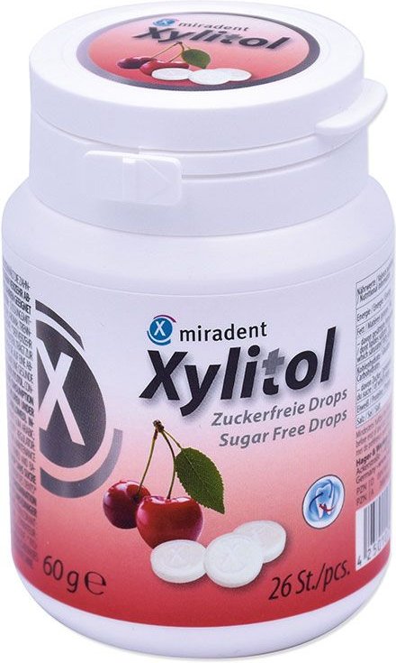 Miradent Xylitol Drops Cherry Dose 60 g Bonbons