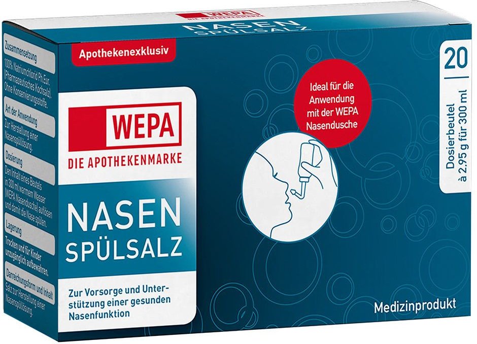 Wepa Nasenspülsalz 60x2,95 g Salz