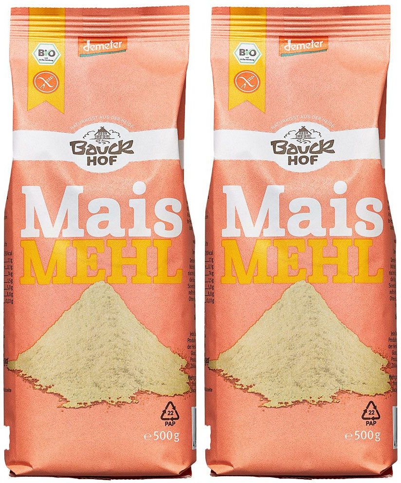 Bauckhof Bio Maismehl 2x500 g Pulver