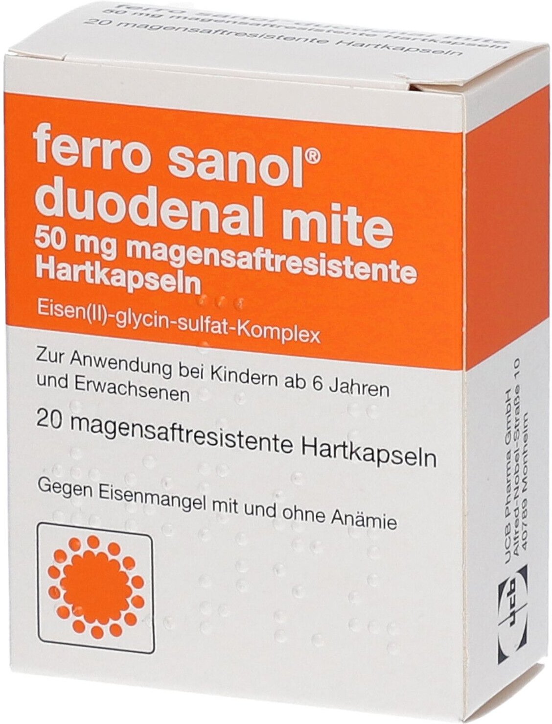 Thumbnail - Ferro Sanol duodenal mite 50 mg magensaftr.Hartk. 20 St Magensaftresistente Hartkapseln