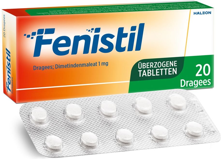 Fenistil Dragees, Dimetindenmaleat 1 mg/Tablette, Antiallergikum
