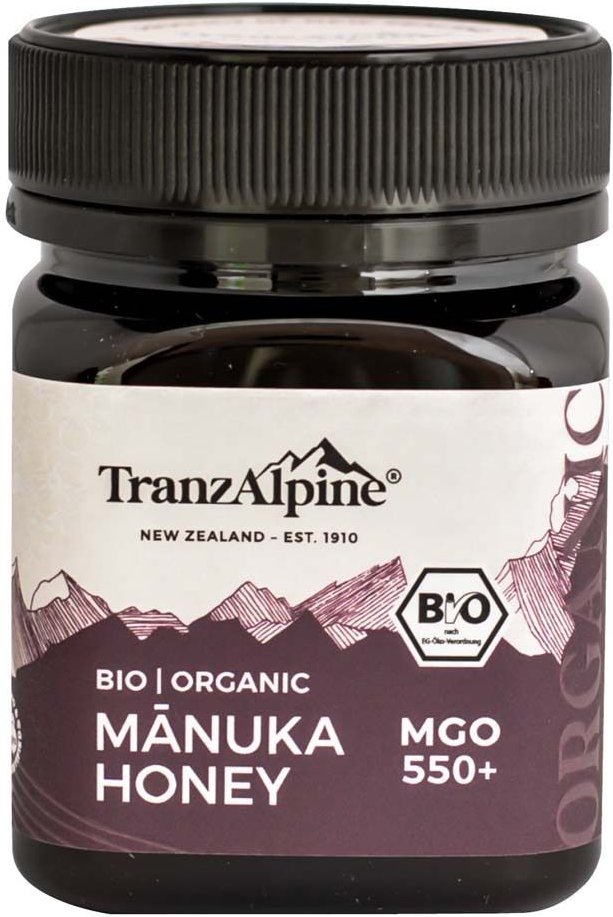 BIO Manuka Honig MGO 550+ TranzAlpine 250 g Creme