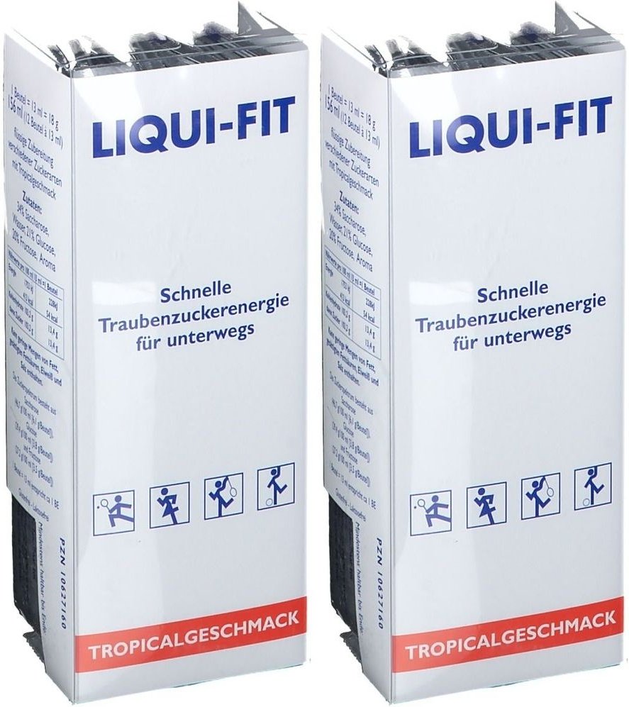 Liqui FIT flüssige Zuckerlösung Tropical Beutel 2x 2x12 St