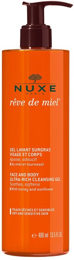 Nuxe Reve de Miel Gel Lavant Surgras Visage/Corps 400 ml