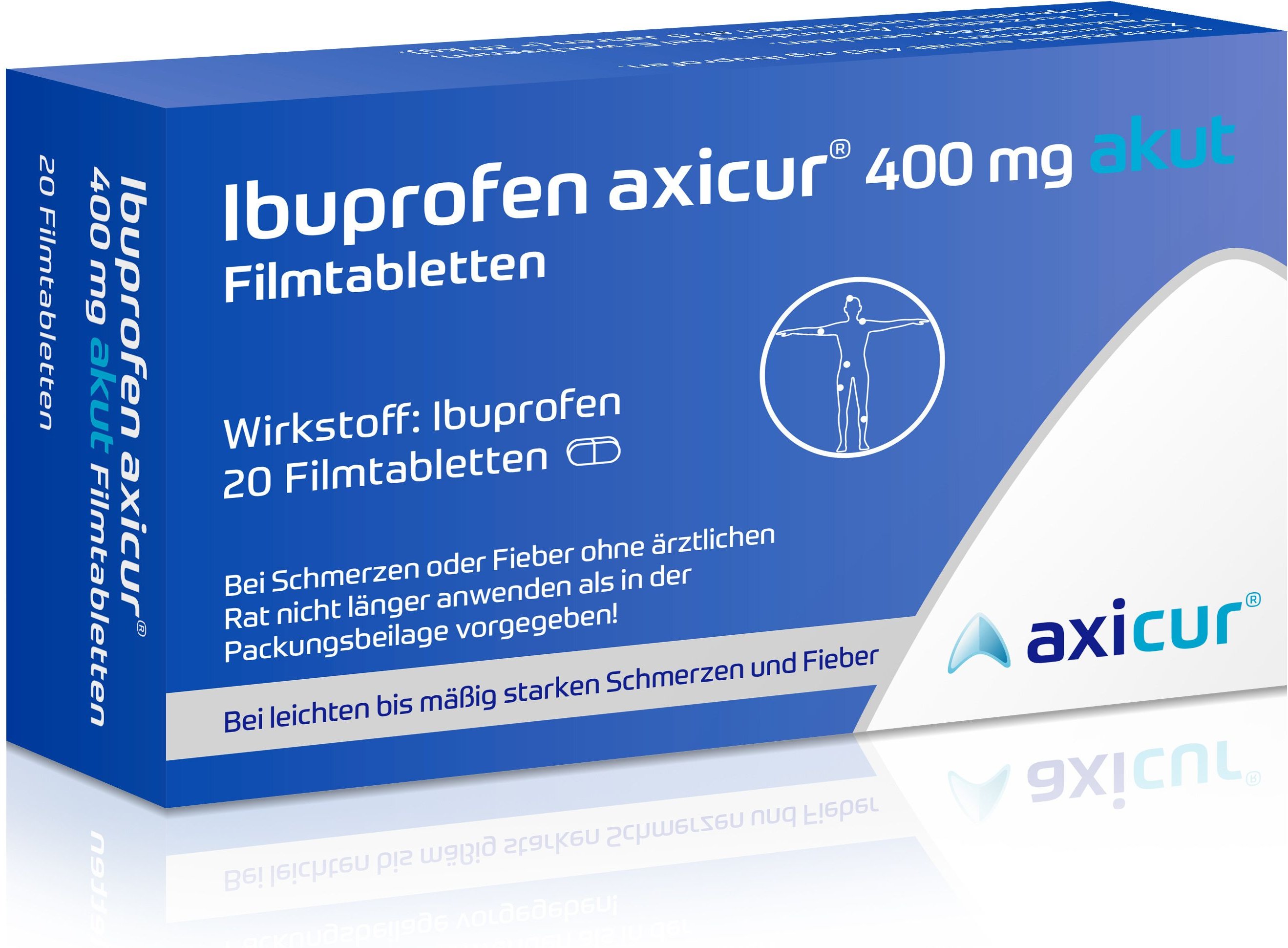 Ibuprofen axicur 400 mg akut Filmtabletten 20 St