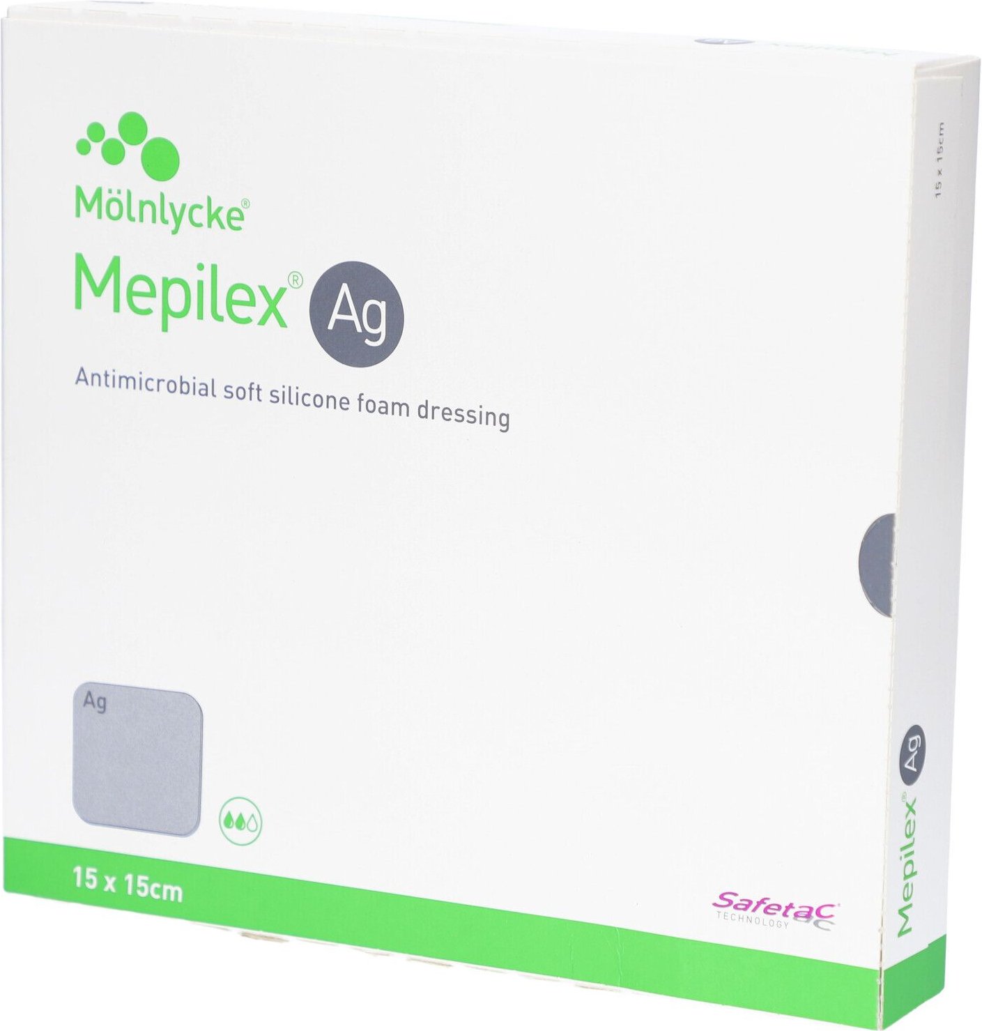 Mepilex Ag Schaumverband 15x15 cm steril 5 St Verband