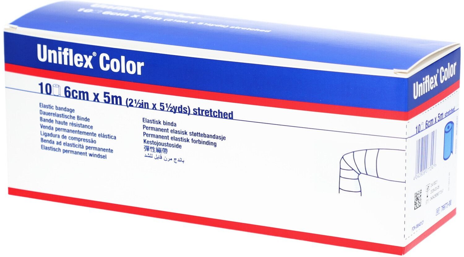 Uniflex Universal Binden 6 cmx5 m blau 10 St