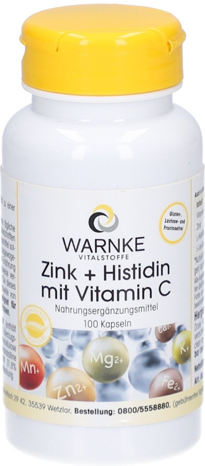 Zink+Histidin mit Vitamin C Kapseln 100 St