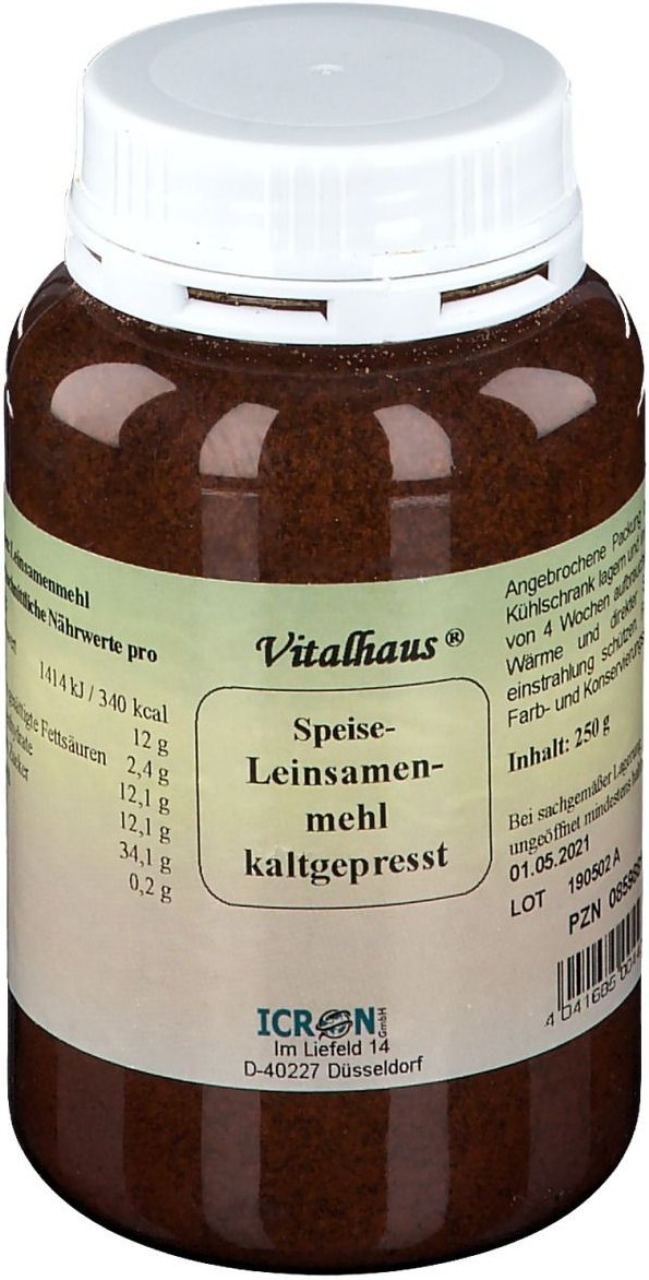 Leinsamenmehl kaltgepresst Vitalhaus 250 g Pulver