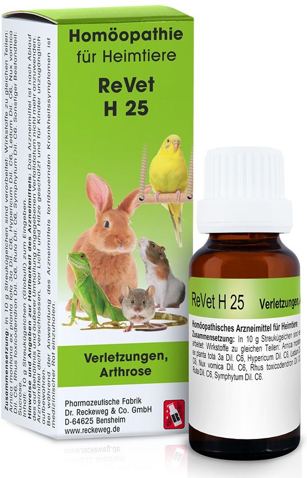 Revet H 25 Globuli f.Heimtiere 10 g