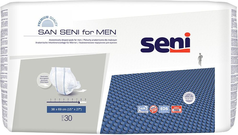 SAN Seni for Men anatomische Vorlagen 30 St Einlagen