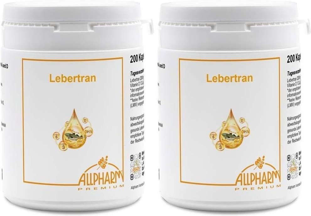 Lebertran Kapseln 500 mg 2x 2x200 St