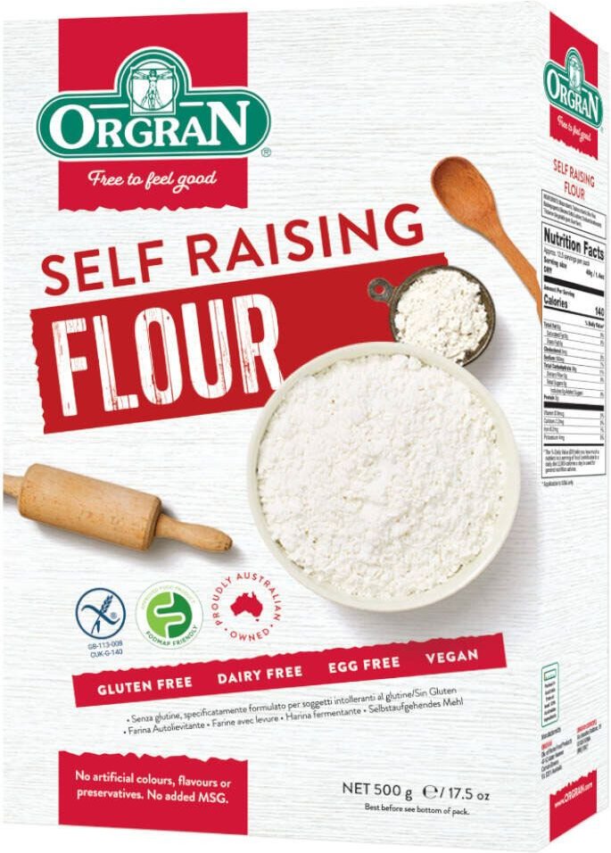 Orgran Zelfrijzende Bloem 500 g Pulver