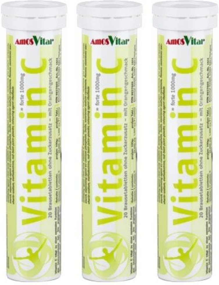 Vitamin C 1000 mg AmosVital Brausetabletten 3x 3x20 St