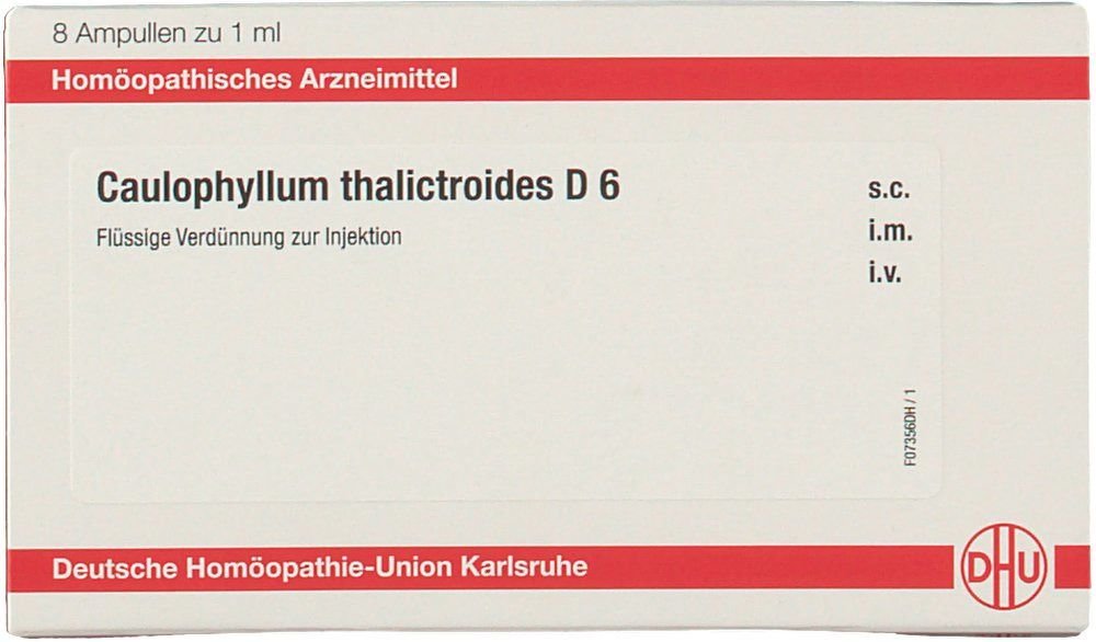 Caulophyllum Thalictroides D 6 Ampullen 8x1 ml