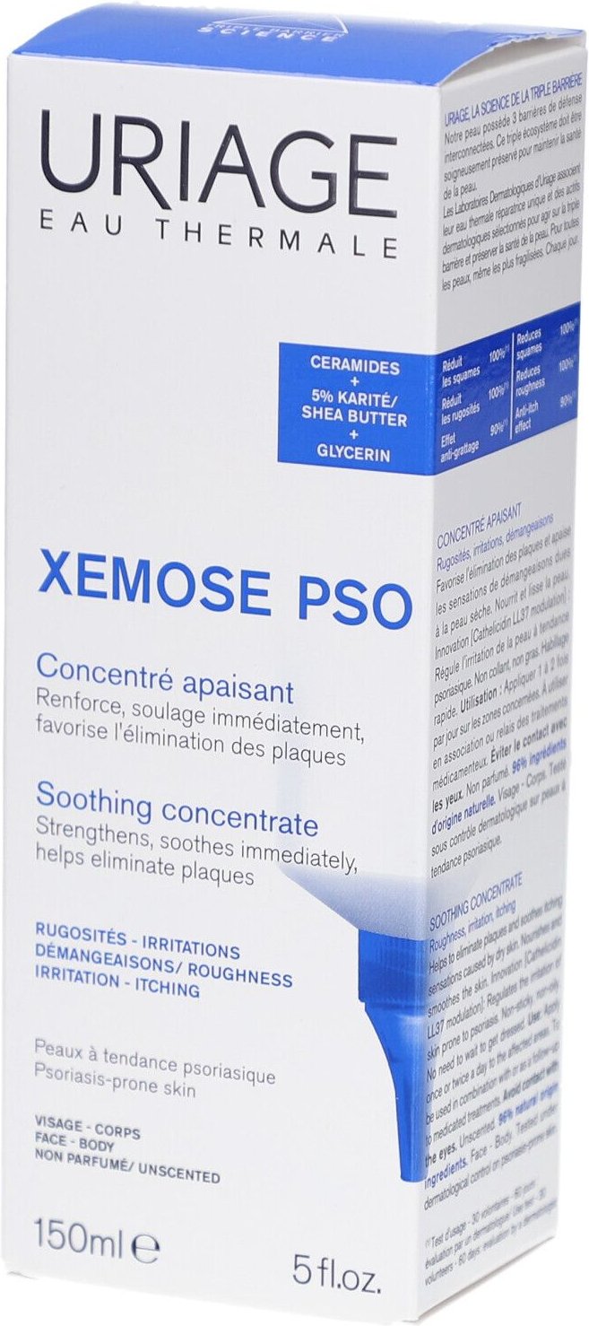 Uriage Xemose C8+ PSO beruhigendes Konzentrat 150 ml Flüssigkeit