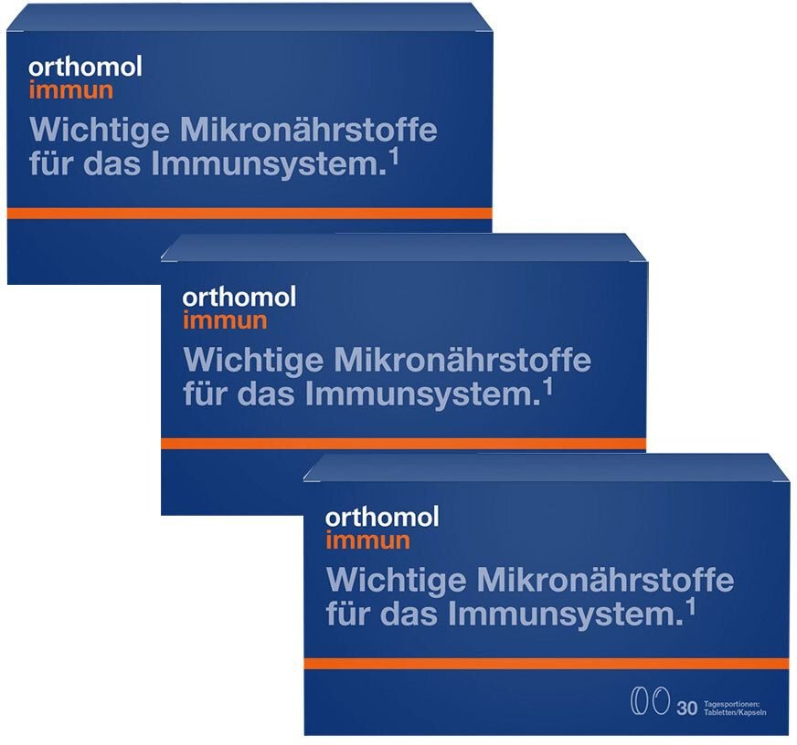 3x Orthomol Immun 30 Tabl./Kaps.Kombipackung 3x30 St Kombipackung
