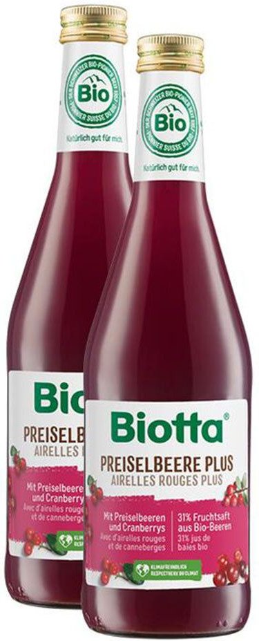 Thumbnail - Biotta Bio Preiselbeere, Saft 2x500 ml