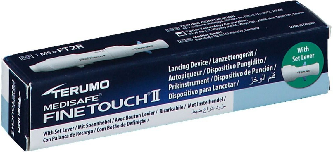 Terumo Medisafe FineTouch 2 Lanzettengerät m.Hebel 1 St Zubehör