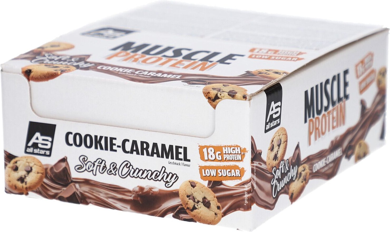 Muscle Protein BAR Cookie Caramel 12x65g 12x65 g Riegel