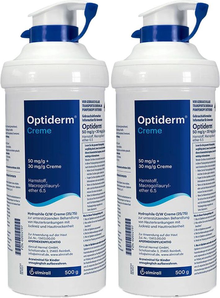 Optiderm Creme im Spender Doppelpack 2x500 g