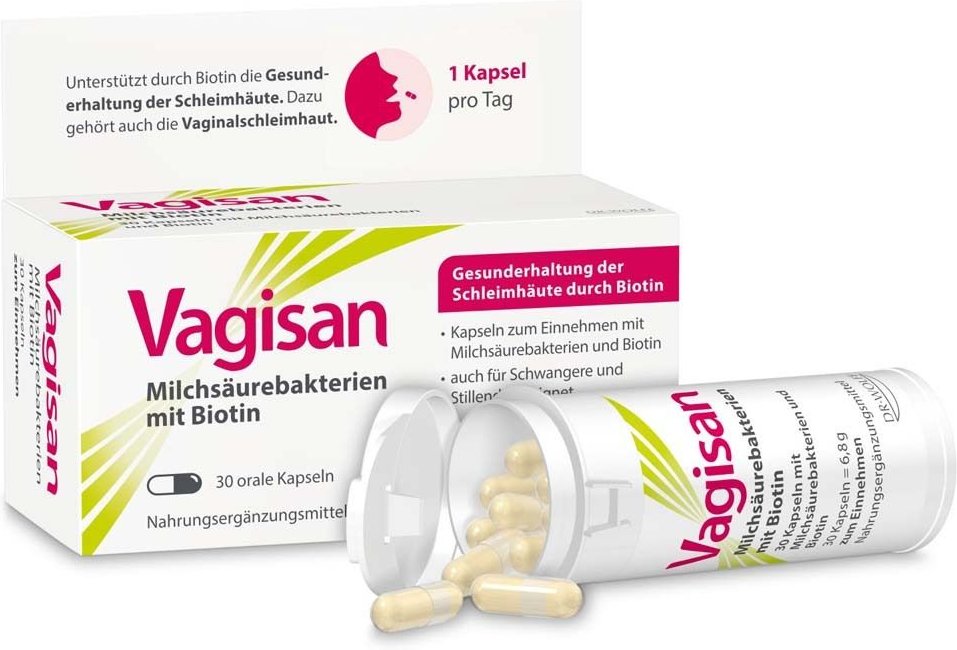 Vagisan Milchsäurebakterien mit Biotin Kapseln 30 St